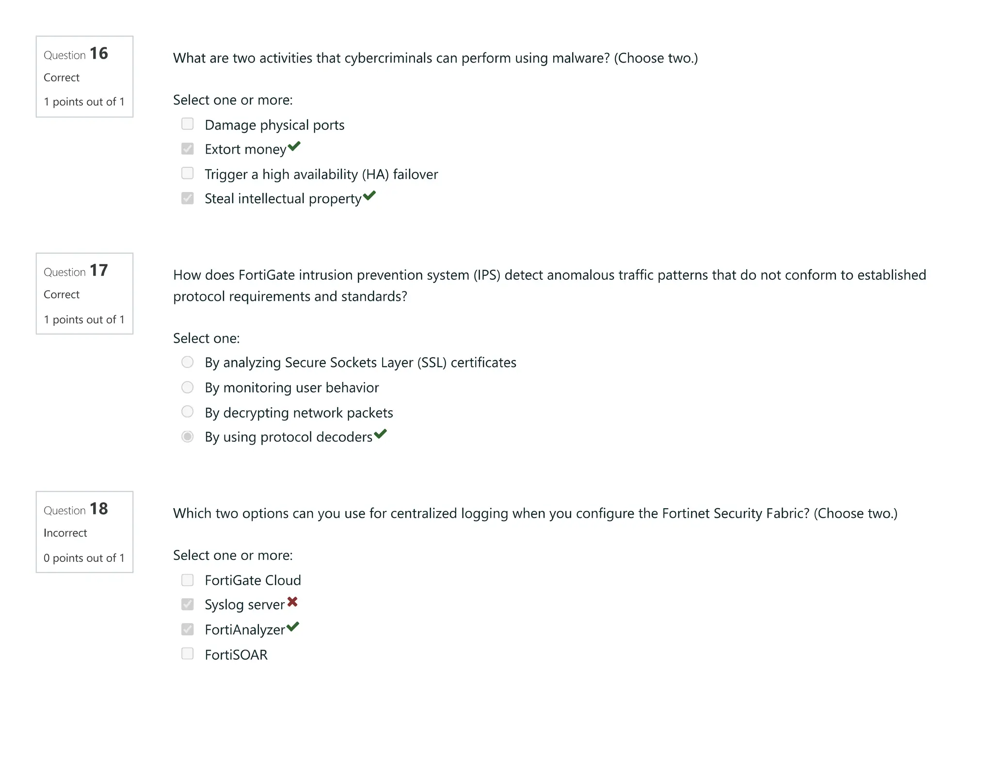 Fca Fortigate 7.4 Operator Self Paced