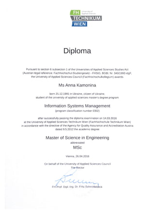 Diploma MSc