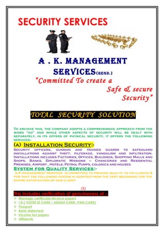 Profile of AK Management GROUP | DOC