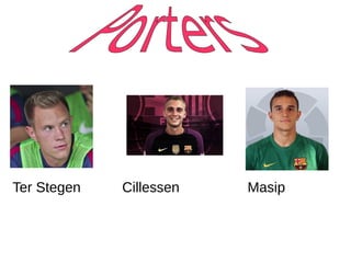 Ter Stegen Cillessen Masip
 