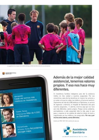 Los jugadores de un equipo de la cantera del Barça reciben las instrucciones de sus entrenadores.




                                                                                                    Revista Barça 53
 