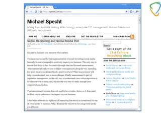 Social Media in the Workplace