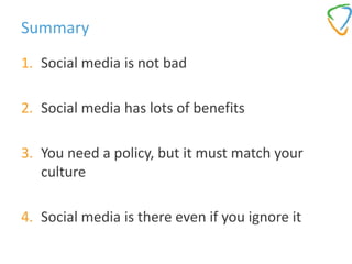 Social Media in the Workplace