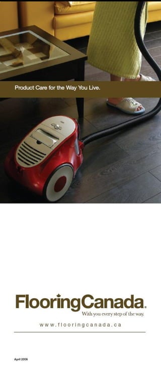 Flooring Canada Care & Cleaning Brochure