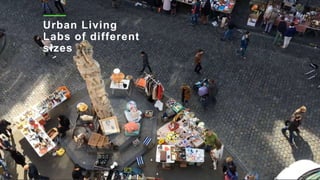 Urban Living
Labs of different
sizes
 