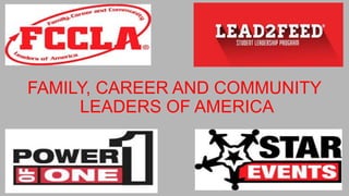 FAMILY, CAREER AND COMMUNITY
LEADERS OF AMERICA
 