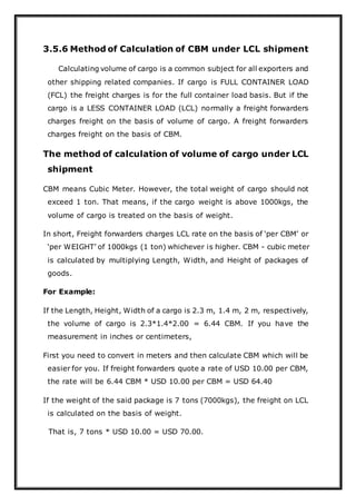 Lcl Calculation final ALL CARGO | DOCX