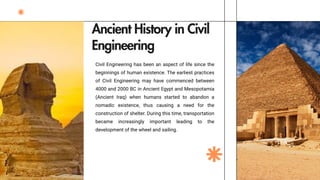 Comprehensive History and Role of Civil Engineering | PDF