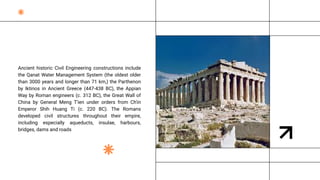 Comprehensive History and Role of Civil Engineering | PDF