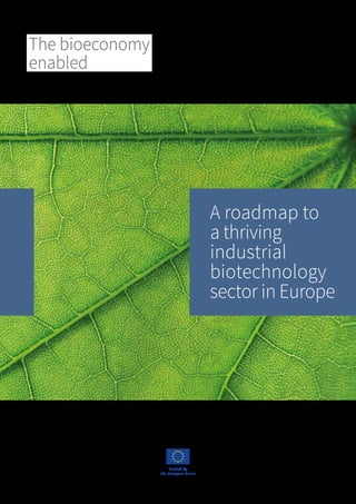 The bioeconomy
enabled
A roadmap to
a thriving
industrial
biotechnology
sector in Europe
Funded by
the European Union
 