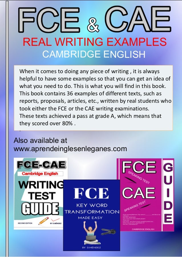 FCE & CAE Real Writing Examples