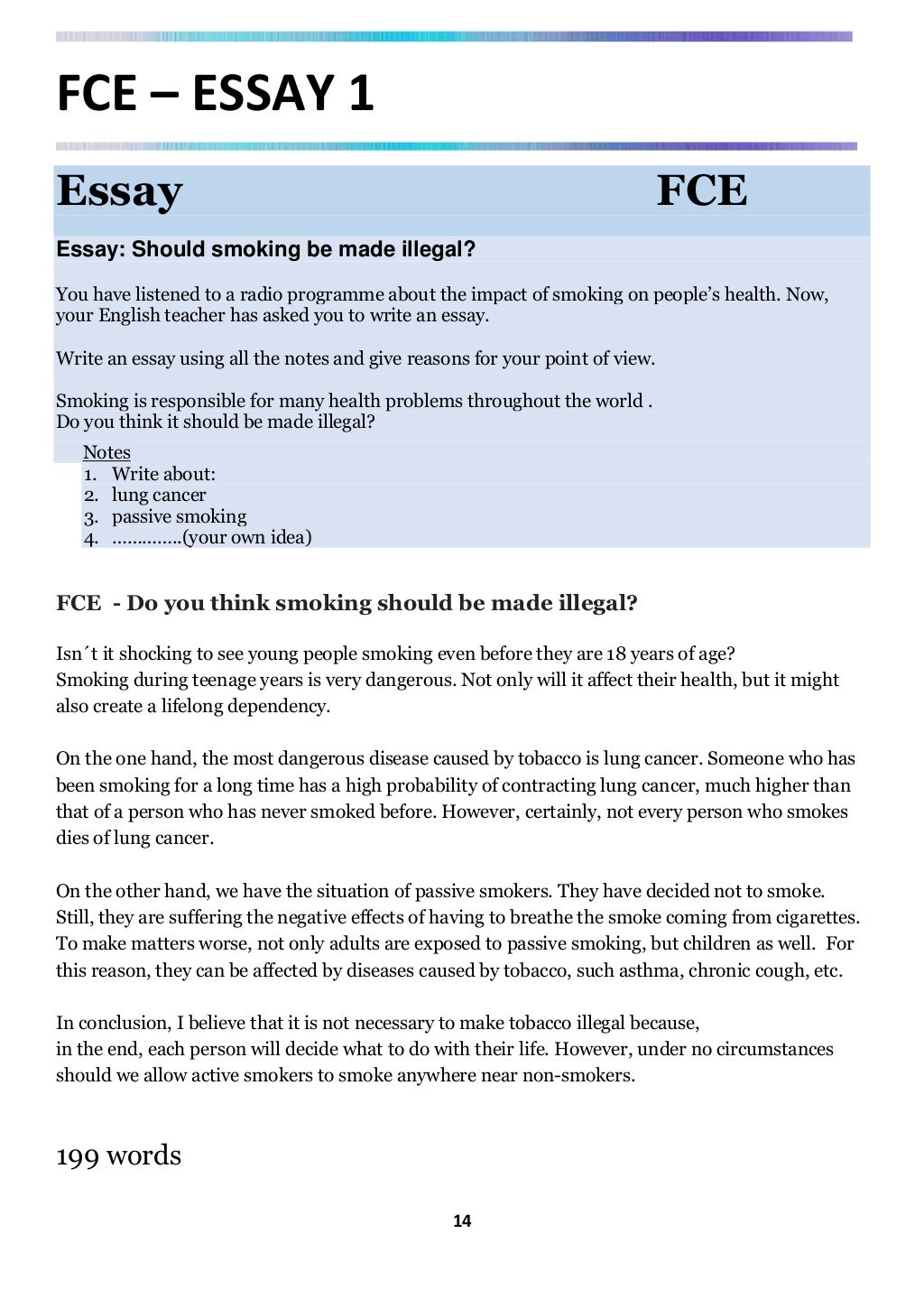 FCE & CAE Real Writing Examples