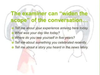 FCE Speaking Part I | PPTX