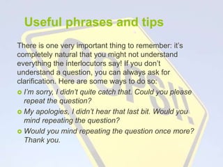 FCE Speaking Part I | PPTX