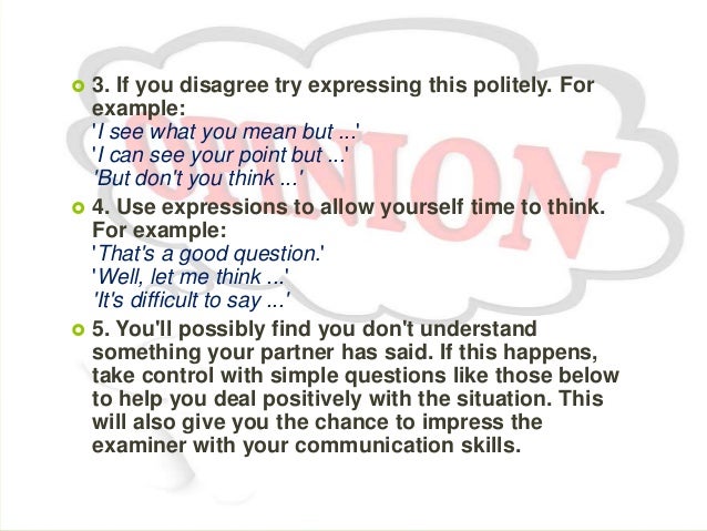 Fce Speaking Part 3 Useful Phrases