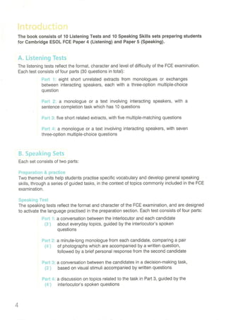 Fce Listening And_Speaking_4987 | Pdf