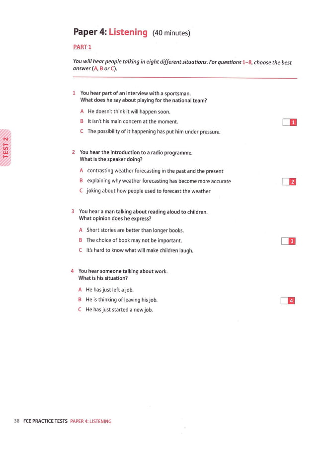 Fce practice tests | PDF