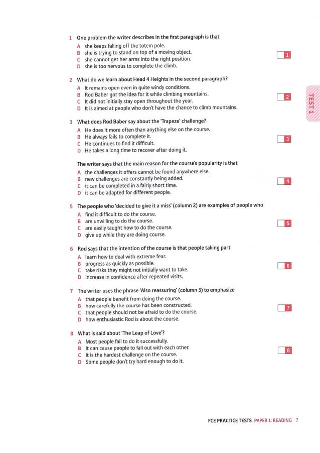 Fce practice tests | PDF