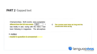 > notes
- reader’s question is answered.

 