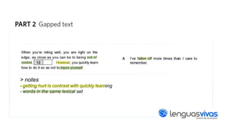 > notes
- getting hurt is contrast with quickly learning
- words in the same lexical set

 