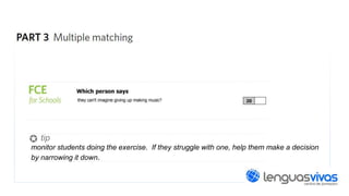 tip
monitor students doing the exercise. If they struggle with one, help them make a decision
by narrowing it down.

 
