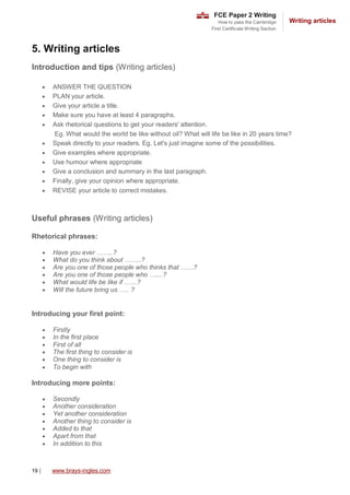 Fce writing | PDF