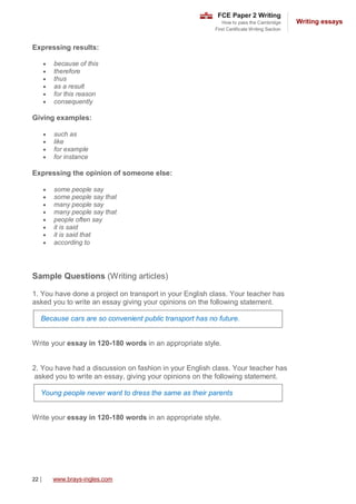 Fce writing | PDF
