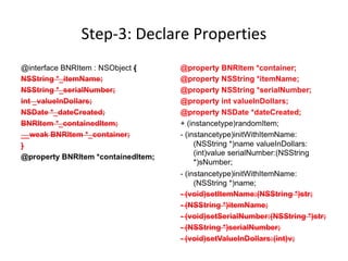 Step-3: Declare Properties
 