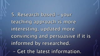 TEACHING APPROACHES &