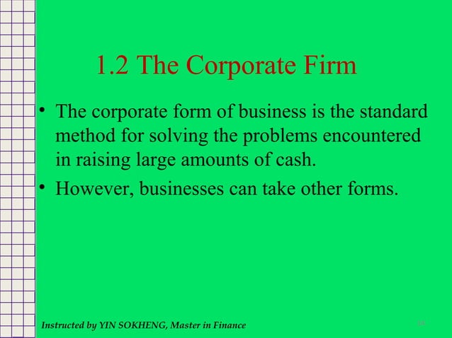 Fundamental Of Corporate Finance Chapter 1 Ppt