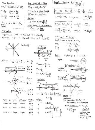 Physics 123 Exam 2 Notes