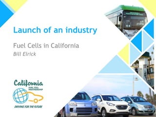 Launch of an industry
Fuel Cells in California
Bill Elrick
 