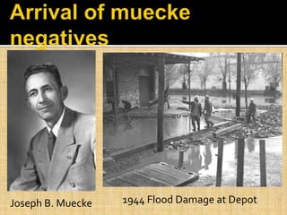 Joseph B. Muecke 1944 Flood Damage at Depot