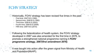 Female Community Health Volunteers (FCHVs) | PDF