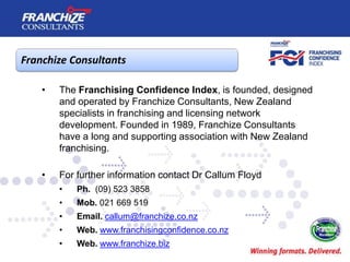 New Zealand Franchising Confidence Index | April 2012