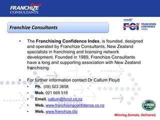 New Zealand Franchising Confidence Index | January 2012