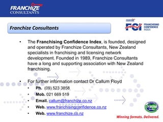 New Zealand Franchising Confidence Index | January 2016
