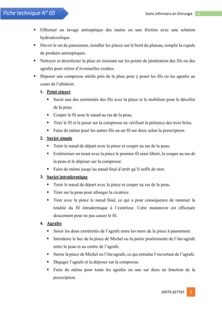 Soins Infirmiers En Chirurgie 2eme Partie Fiches Techniques