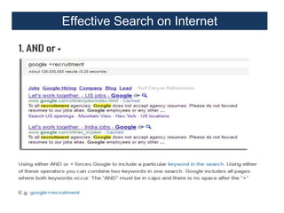 Effective Search on Internet

 