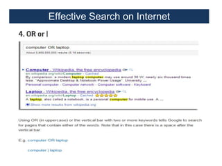 Effective Search on Internet

 