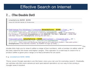 Effective Search on Internet

 