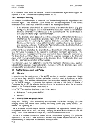 Daimeter Interface GSMA-VOLTE | PDF