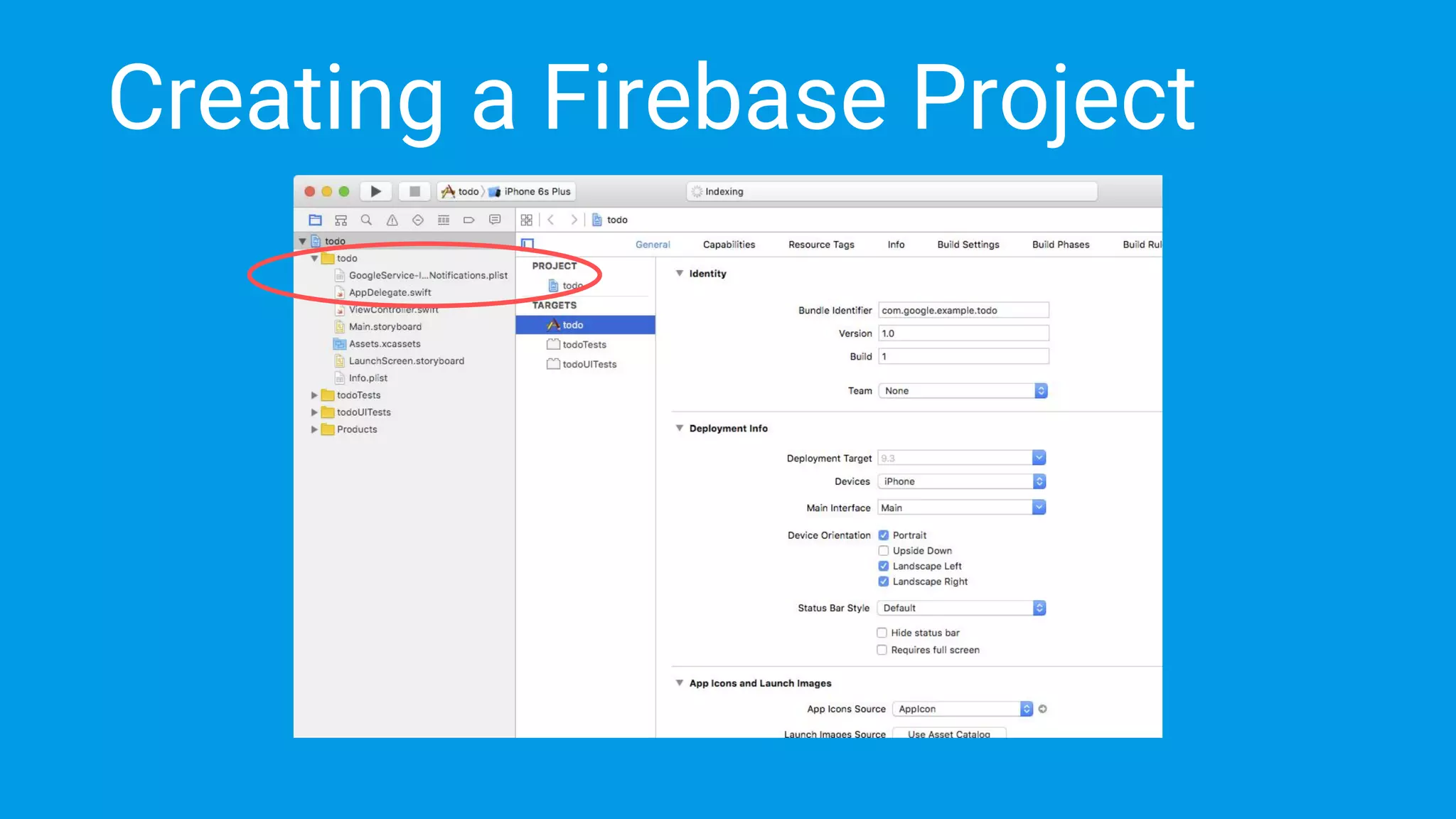 Creating a Firebase Project
 