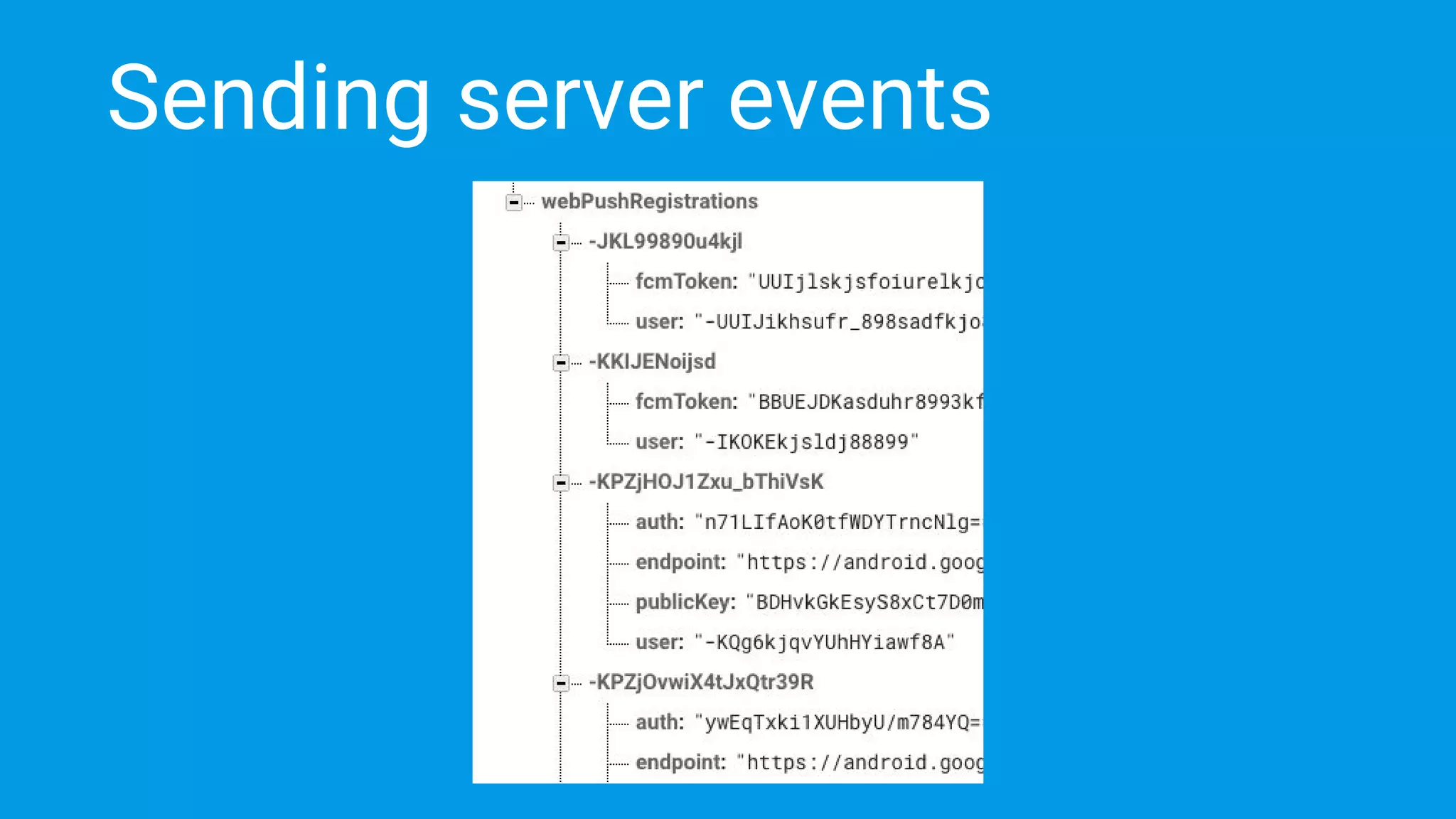 Sending server events
 