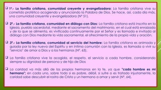 FC MISION DE LA FAMILIA CRISTIANA y su función en la iglesia | PPTX