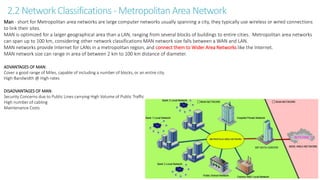 Network Classification Man Fundamentals of Computer Networking - Shift Education of Technology | PPTX