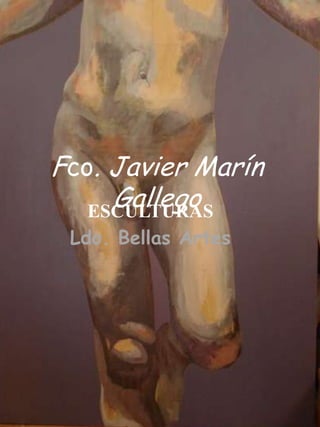 Fco. Javier Marín
     Gallego
   ESCULTURAS
 Ldo. Bellas Artes
 