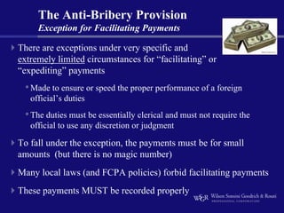 Fcpa bullet points | PPT