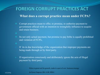 Foreign Corrupt Practices Act | PPSX
