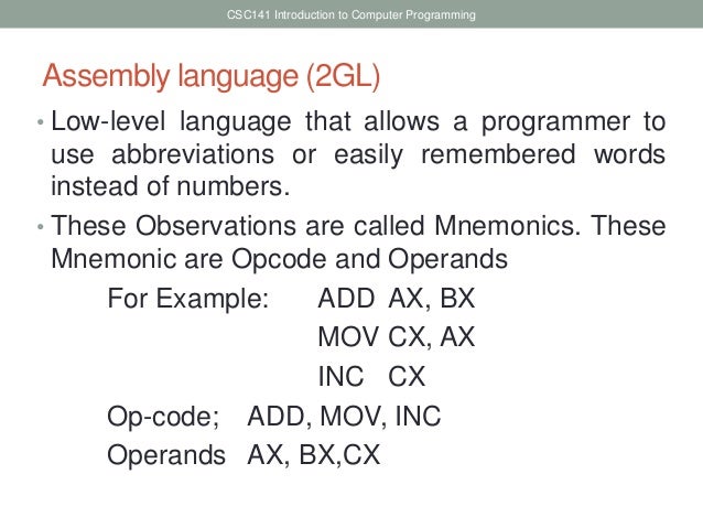 Programming Language